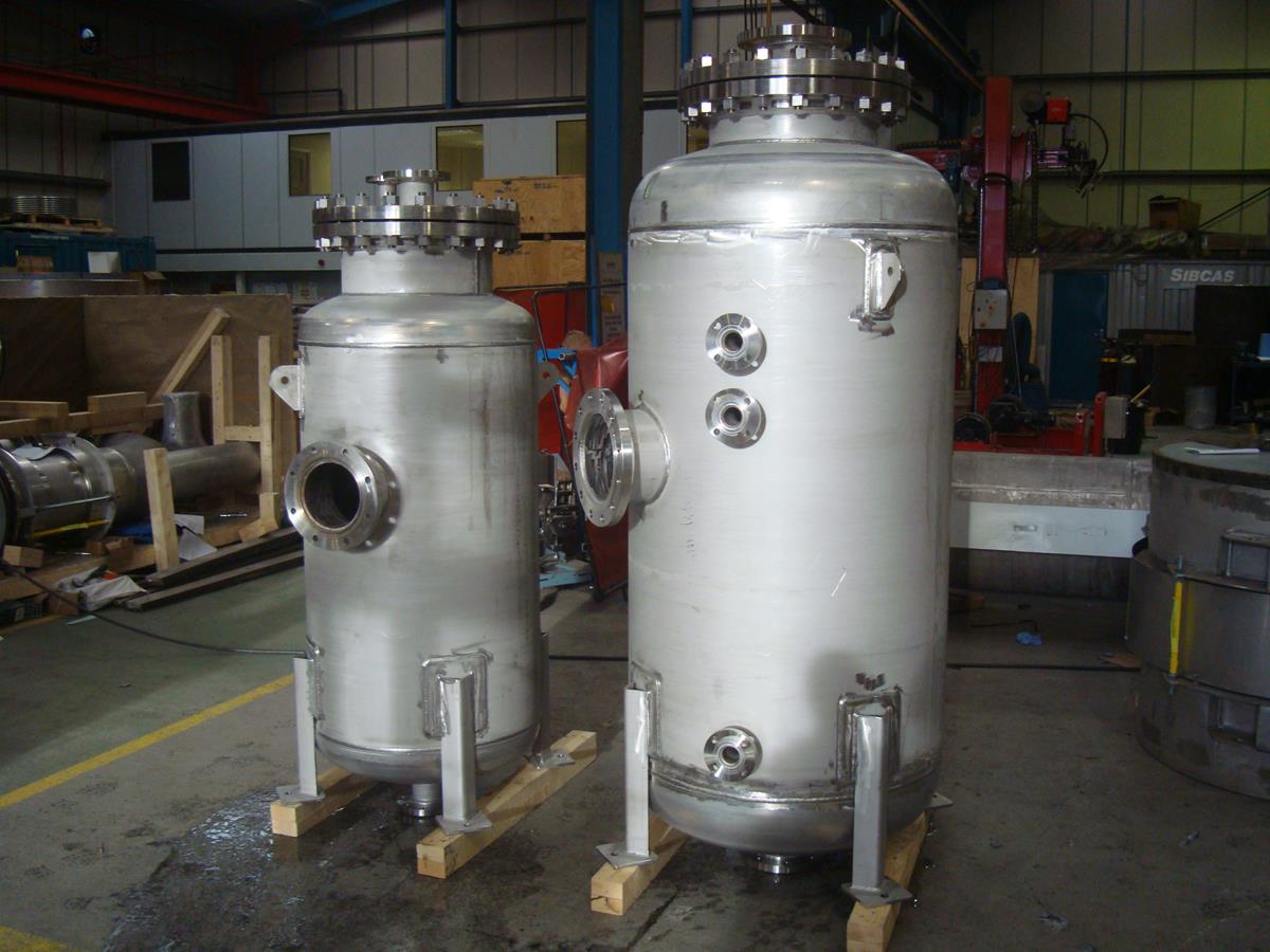 Stainless steel pressure vessels